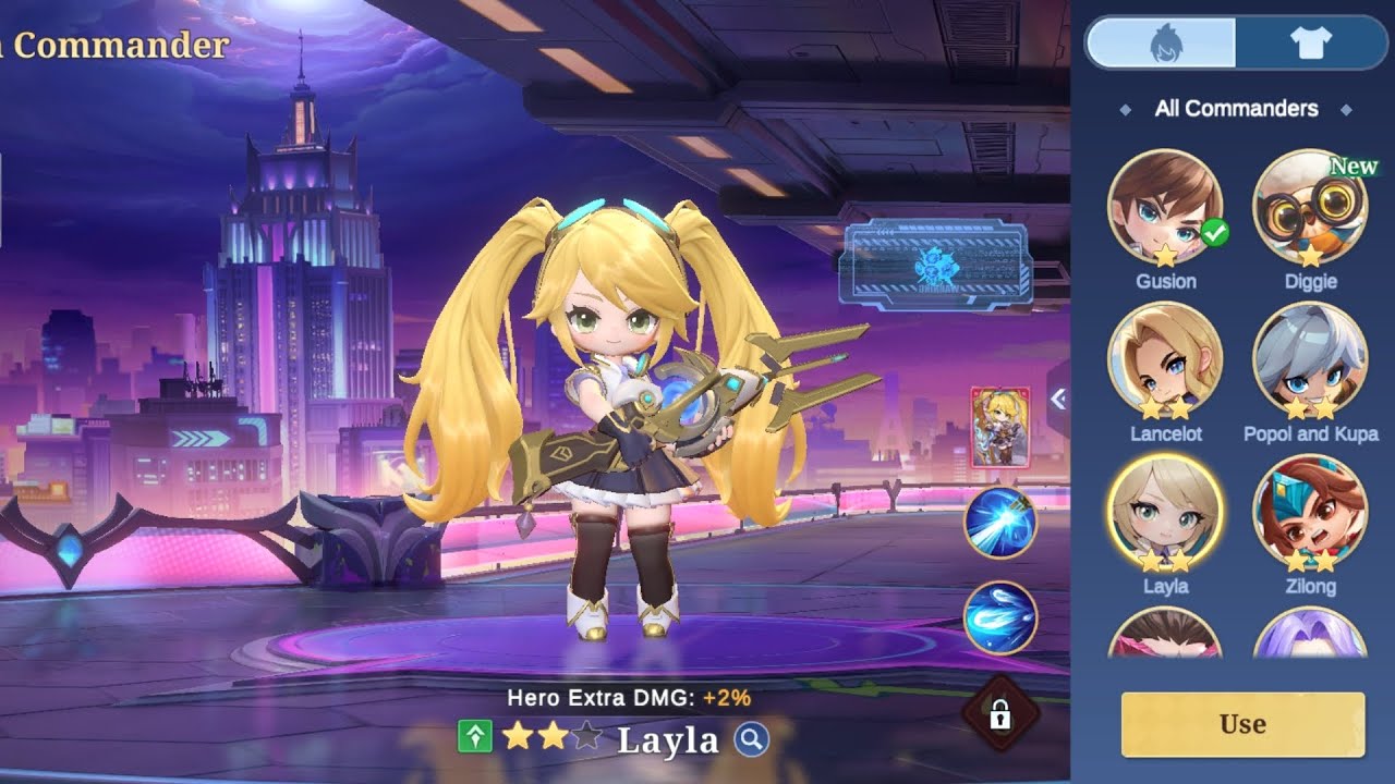 My Commander Layla Gameplay | MCGG Go Go MOBA Mode #mobilelegends #mlbbheroes #mlbb 