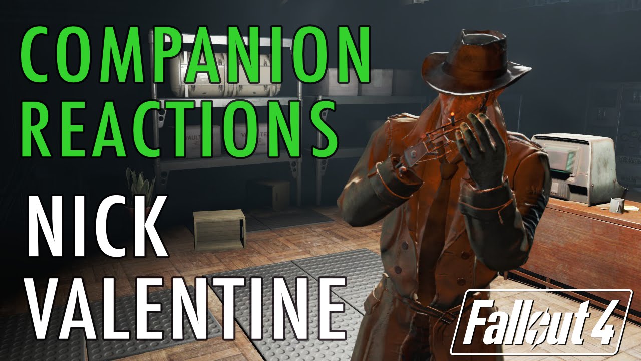 Реакции товарищей, встреча с Ником Валентайном — Fallout 4