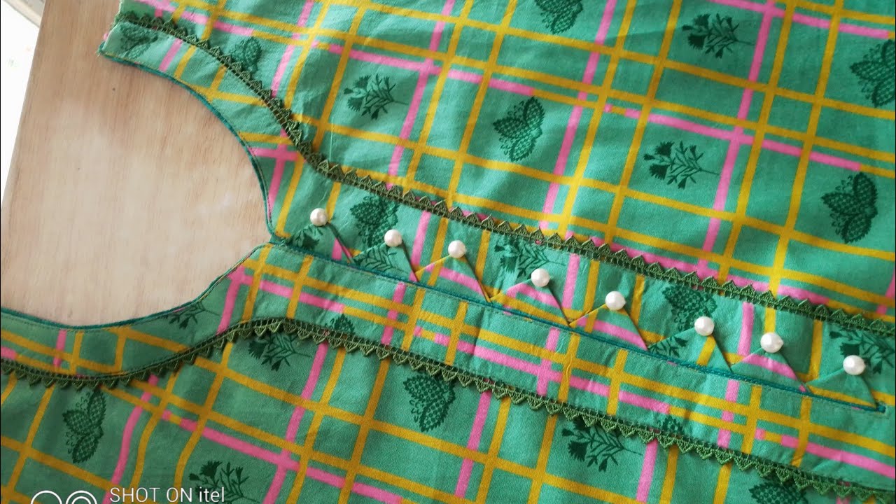 Trendy Neck Design cutting and stitching||samosa|lac|piping|v cut design With Stitching Corner
