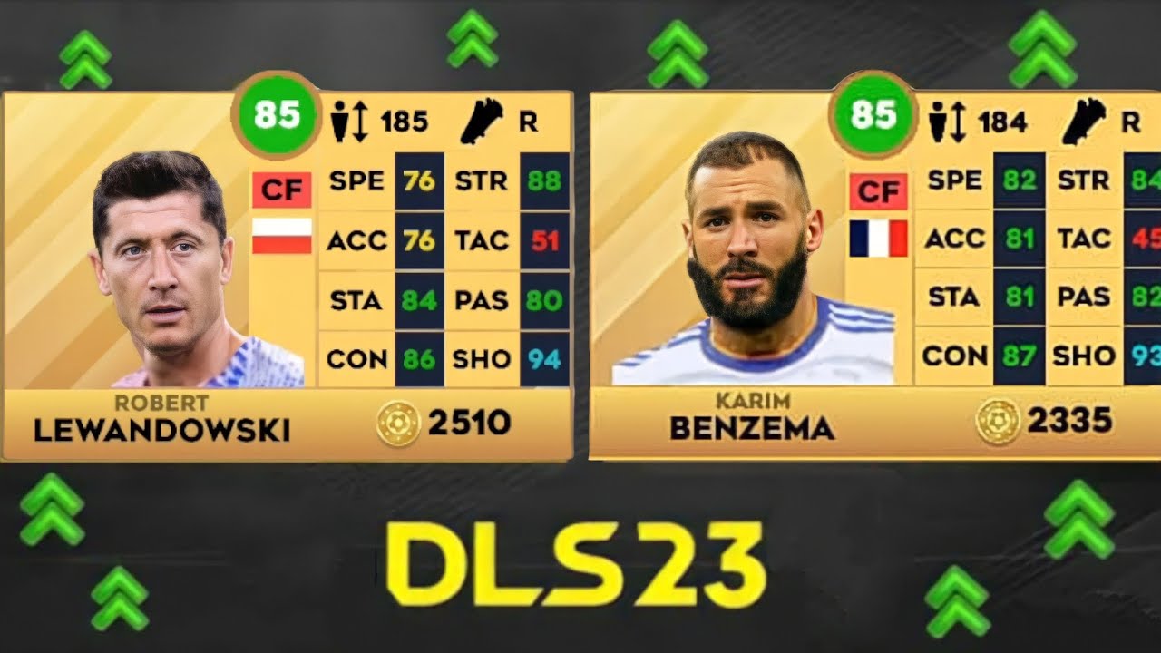 OFFICIAL PLAYER RATINGS IN DLS 23! | DREAM LEAGUE SOCCER 23