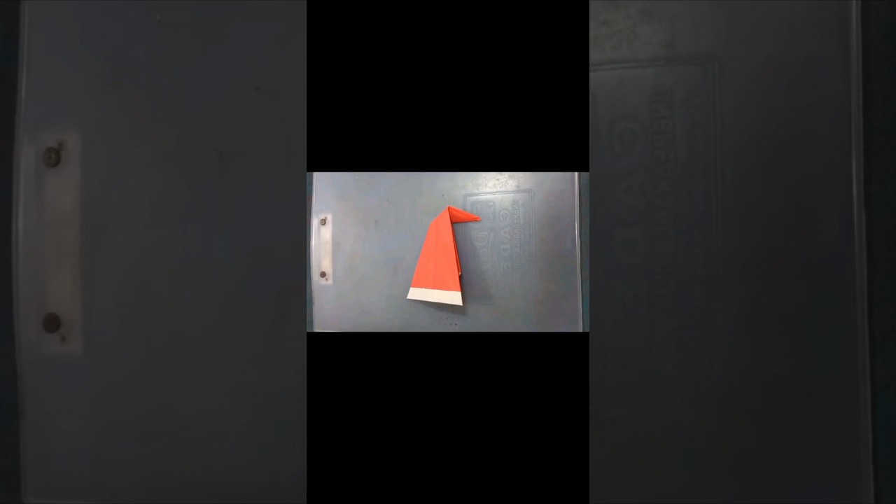 How to make Santa Cap with Paper #christmas #santaclaus #viral #shorts #papercrafts