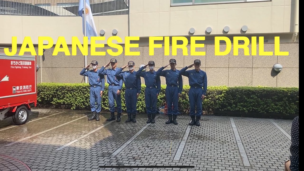 Japanese company fire drill #firedrill 