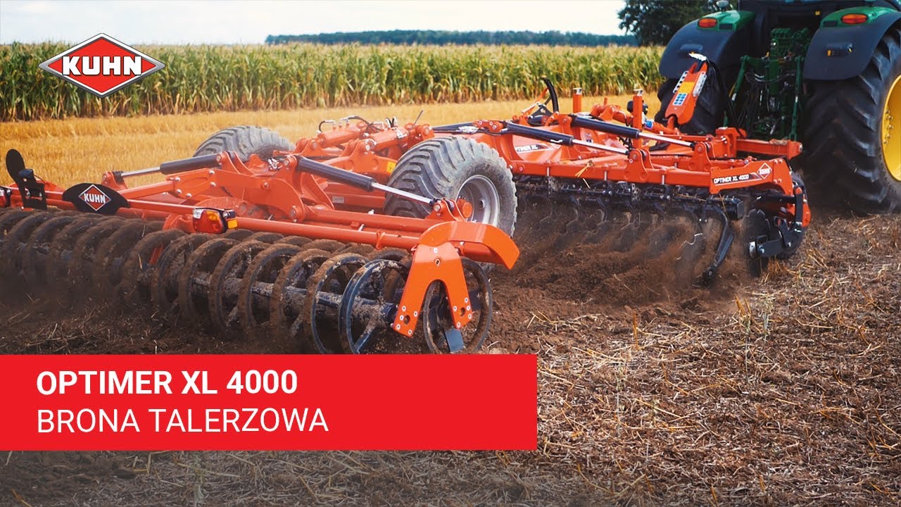 Brona talerzowa OPTIMER XL 4000 - szybkie podcięcie ścierniska i wymieszanie resztek z glebą