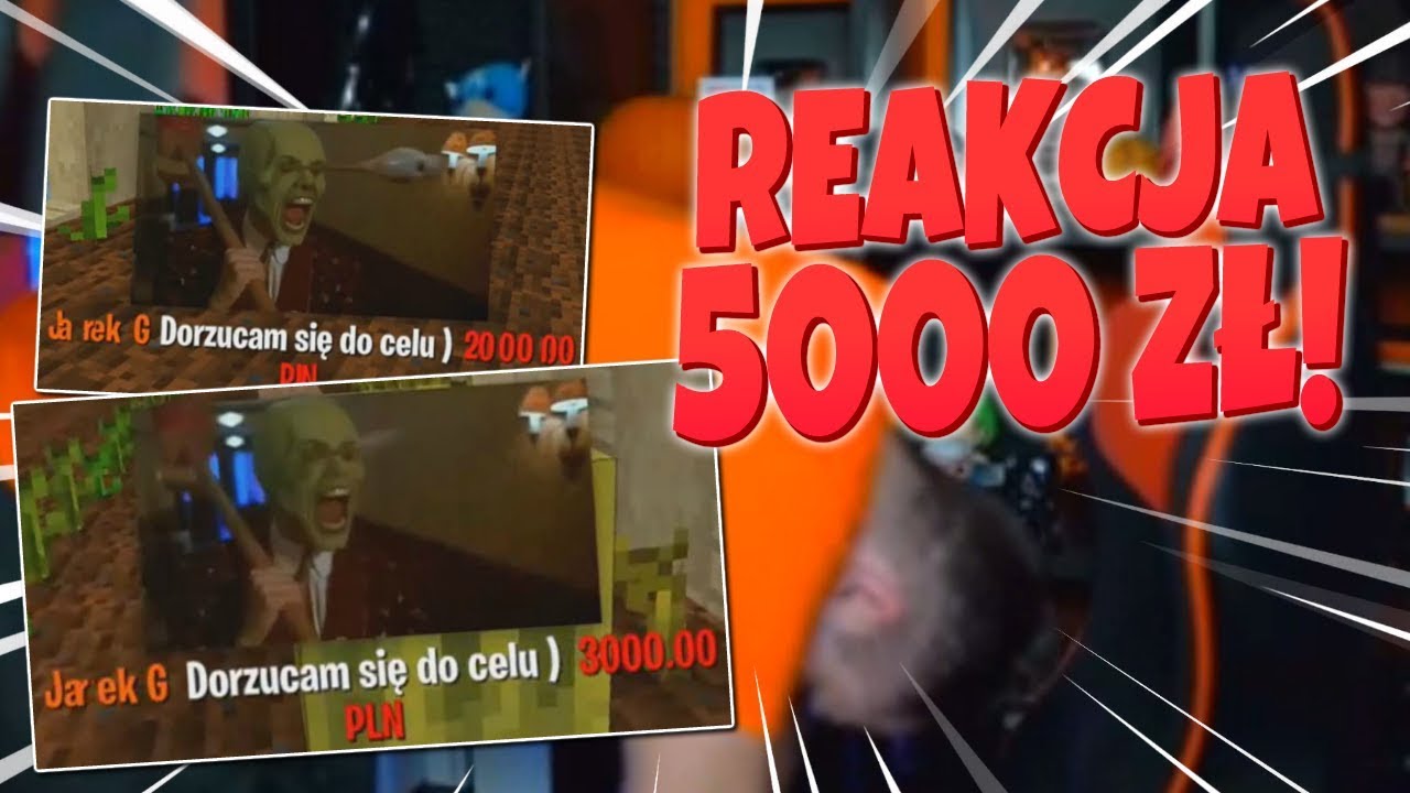 REAKCJA NA 5000 ZŁ DONEJT! *LJAY PŁACZE*