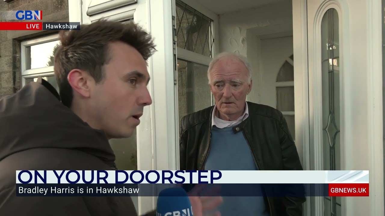GB News reporter Bradley Harris is On Your Doorstep in Hawkshaw!
