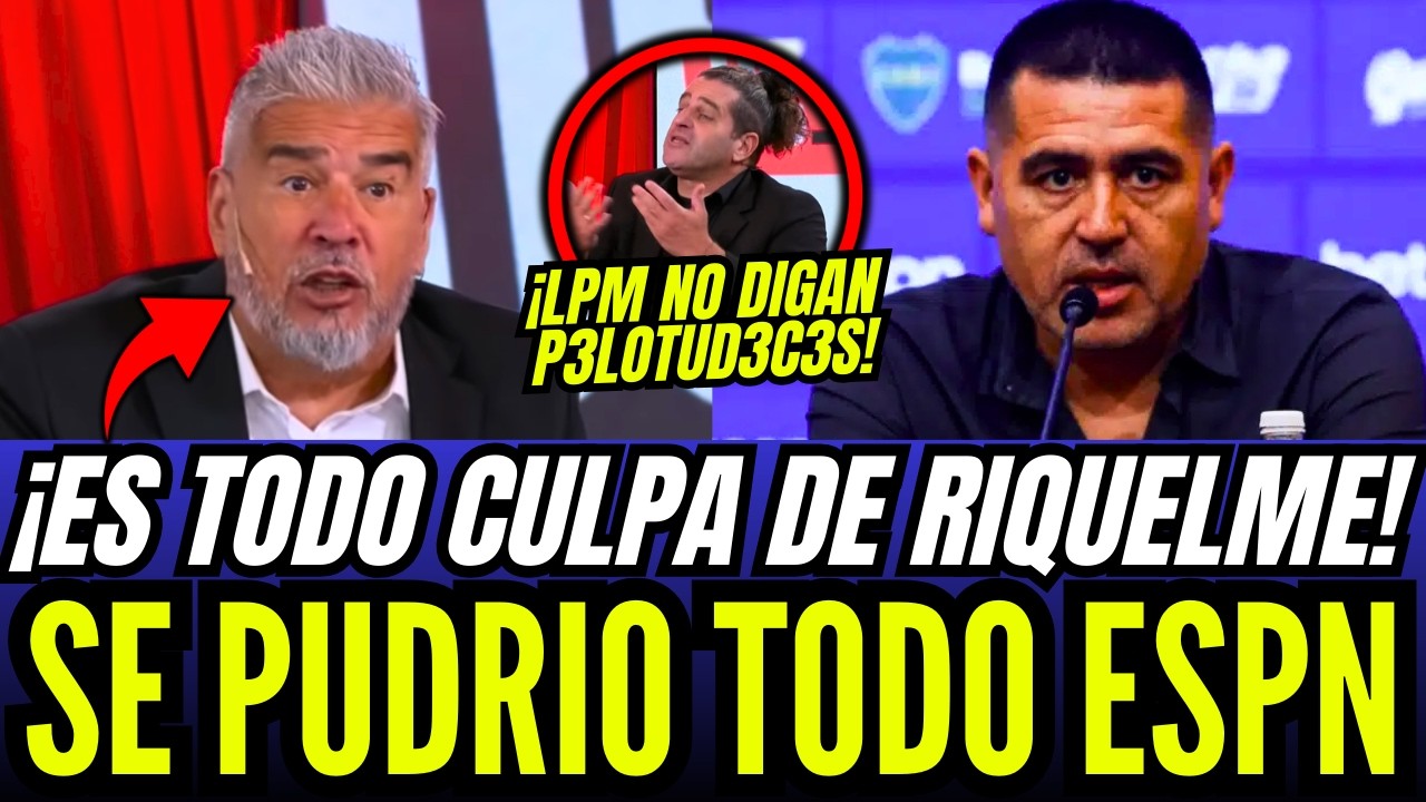 ¡SE PUDRIO TODO EN ESPN! ¡EL CHAVO HIZO M13RD# A RIQUELME POR BOCA! ¡Y SE PICO CON SUS COMPAÑEROS!