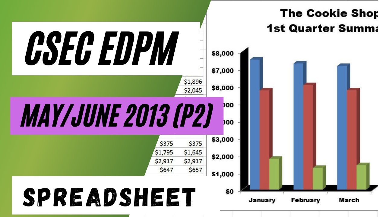 CSEC EDPM | 2013 (P2) Предыдущая статья | Электронная таблица