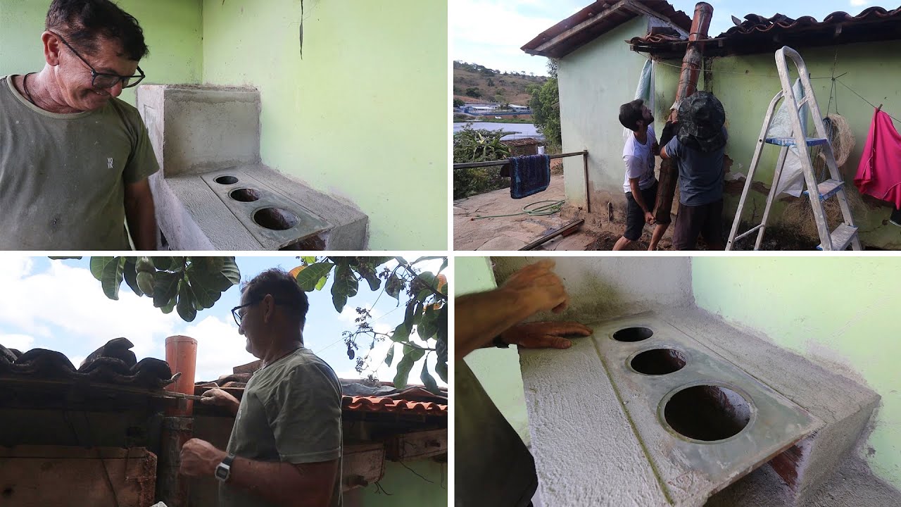 COMO FAZER UM FOGÃO A LENHA COM FORNO E SEM FUMAÇA - PARTE 2 (FINAL)