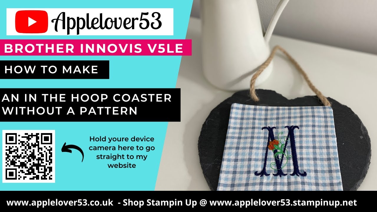 Brother Innovis V5LE - In The Hoop Coaster No Pattern Required