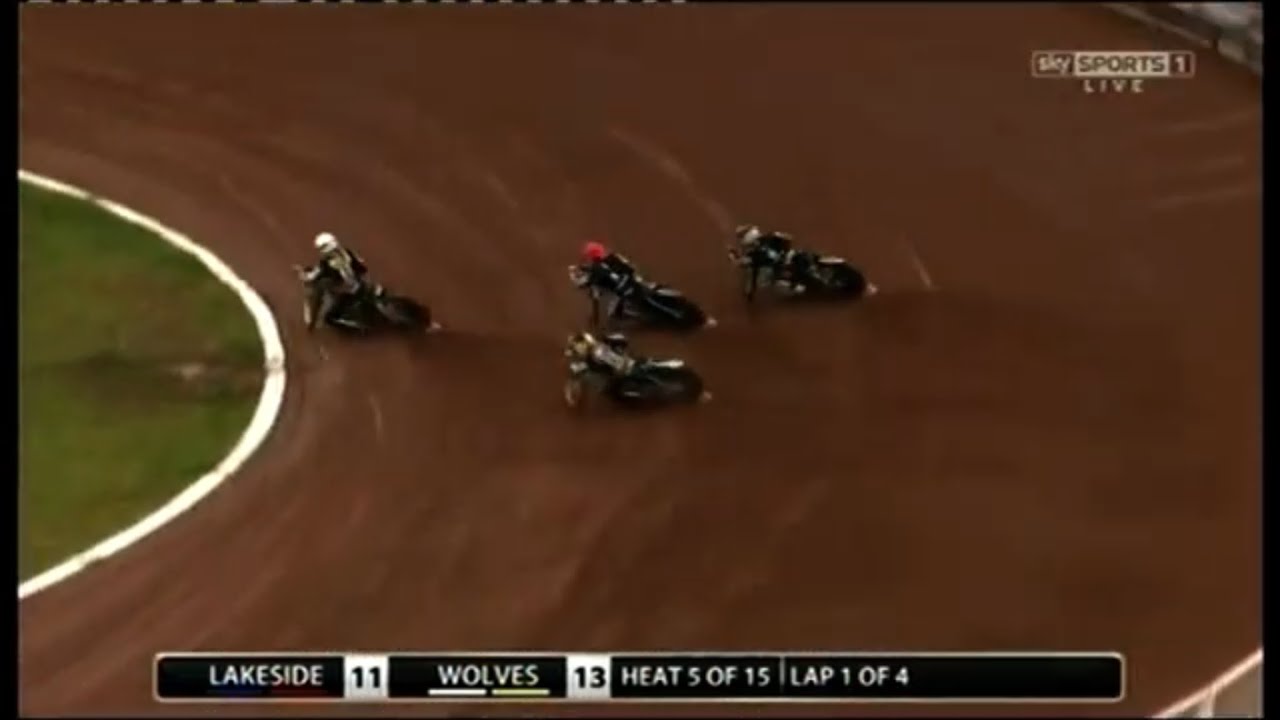 Lakeside Hammers v Wolverhampton Wolves 2016 Heat 5 - Elite League Speedway at Arena Essex Raceway
