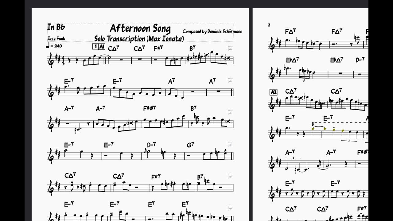 Solo Transcription 