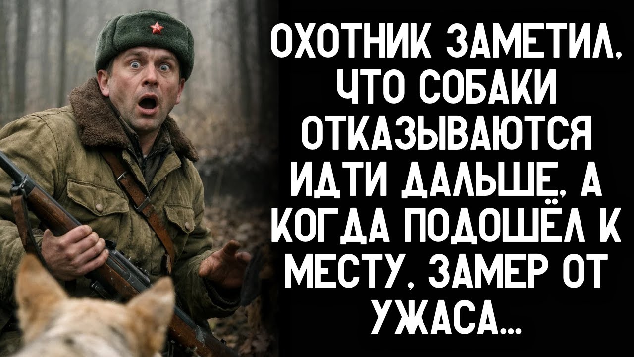 Охотник заметил, что собаки отказываются идти дальше, а когда подошёл к месту, замер от ужаса…