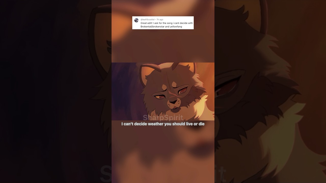 I can&rsquo;t decide #warriorcats #yellowfang #brokenstar