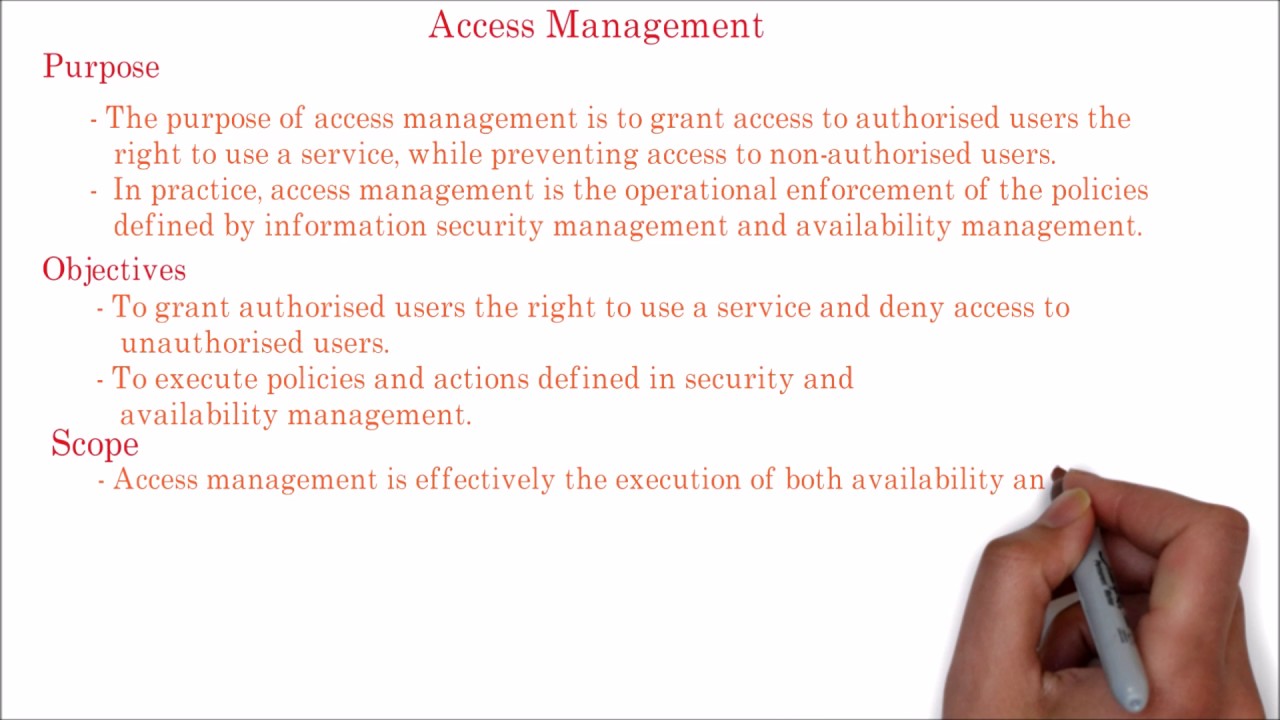 35. ITIL  | Access Management Process Overview