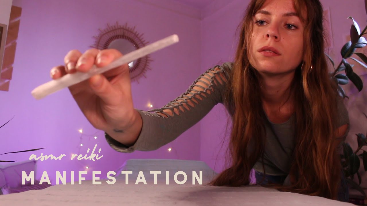 ASMR REIKI manifest with ease | plucking negative thoughts & beliefs, hand movements, chakra healing