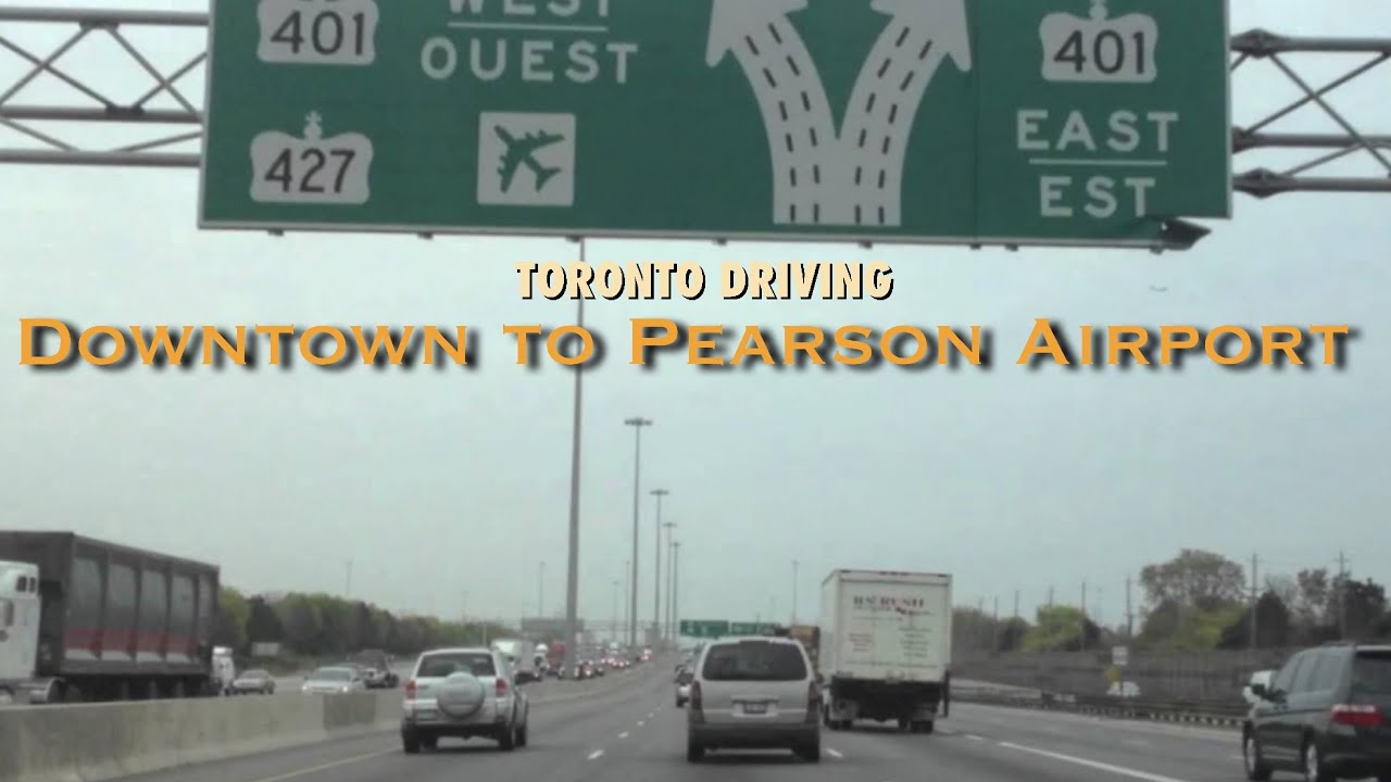 [4K] Driving Toronto downtown to Pearson Airport Area