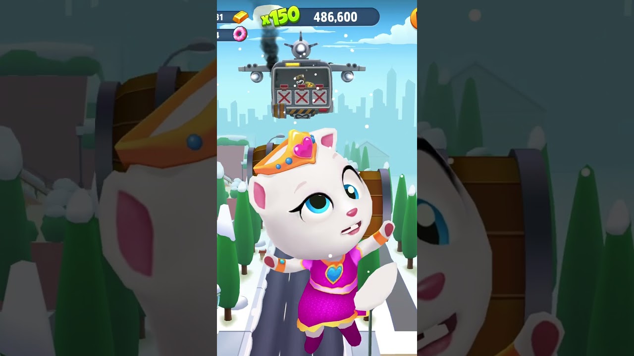 Talking Tom Gold Run Princess Angela VS Talking Tom Hero Dash Sunbeam Hank Funny Fails & Falls 