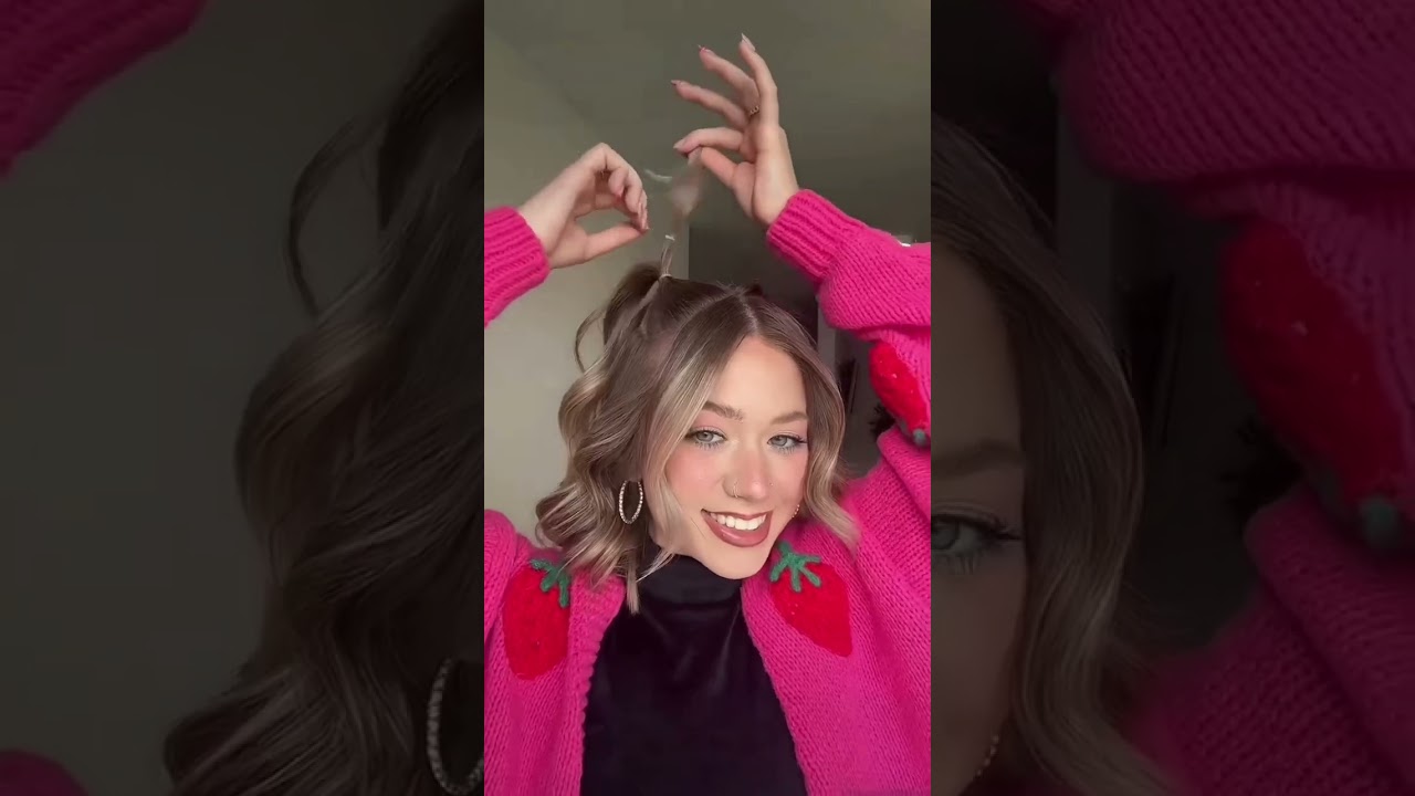 Cutest Valentine's Day Hairstyle 💖 #hair #hairstyle #tutorial #hairtutorial #fyp #valentinesday