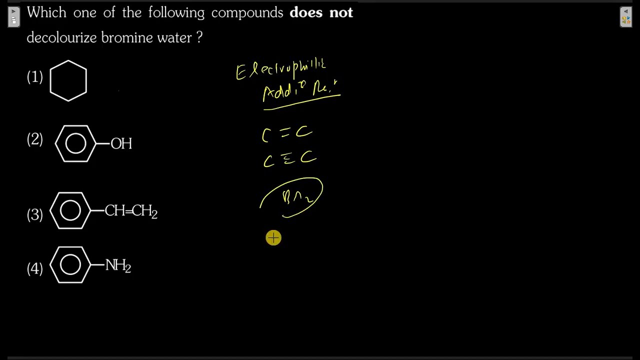 Which one of the following compounds does not decolourize bromine water?