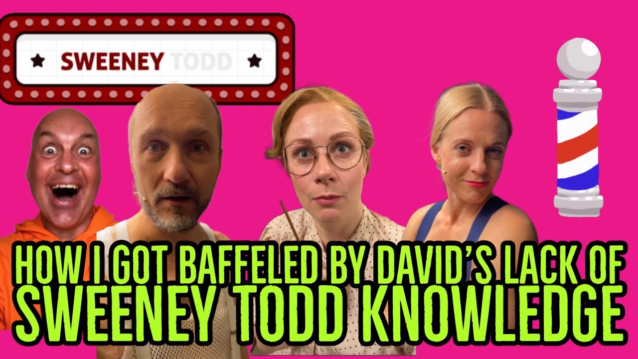 HOW I GOT BAFFELED BY DAVID&rsquo;S LACK OF SWEENEY TODD KNOWLEDGE #theatrelife  #backstagelife  #theatre