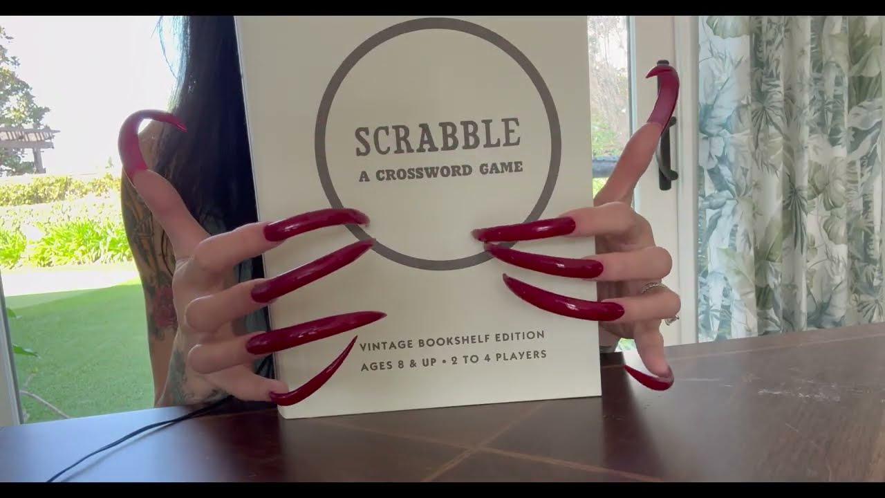 Watch Me Play Scrabble With These NAILS 💅