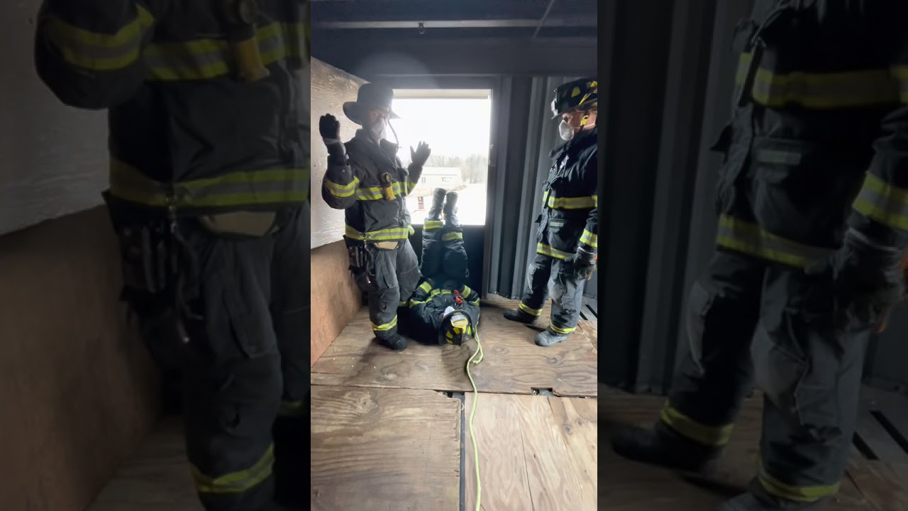 Firefighter Two Rescuer Victim Removal (Inside)