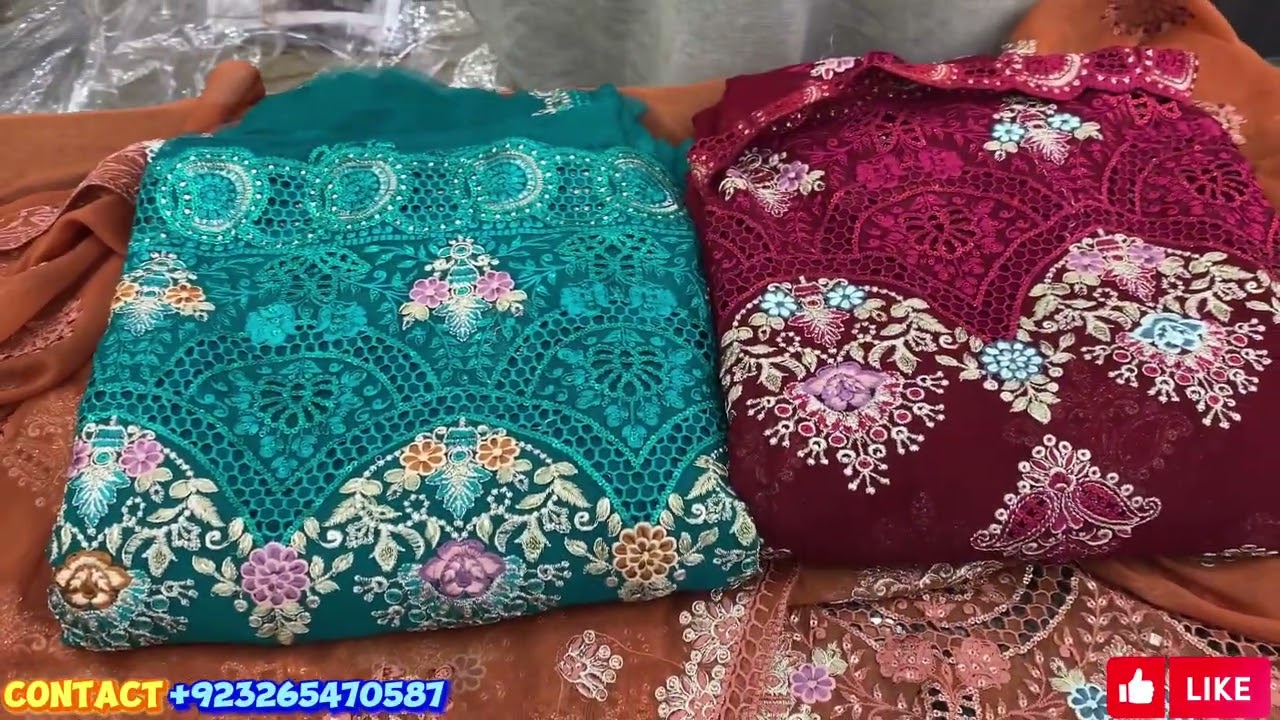 NEW CHIFFON EMBRIDERY SUIT ONLINE || PAKISTANI SUIT || LATEST DESGIN || AM FABRICS ||DHAGHA EMBRIDER