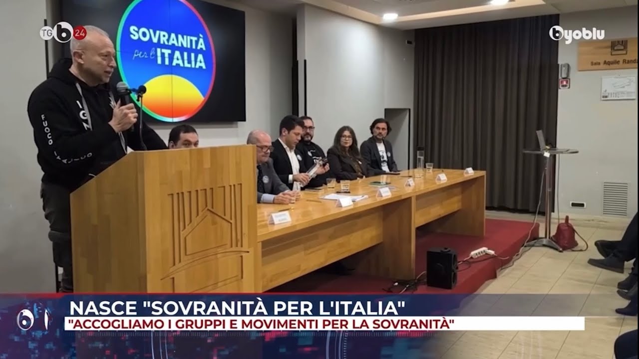 Servizio del TG di ByoBlu | &ldquo;Nasce Sovranit&agrave; per l&rsquo;Italia&rdquo;