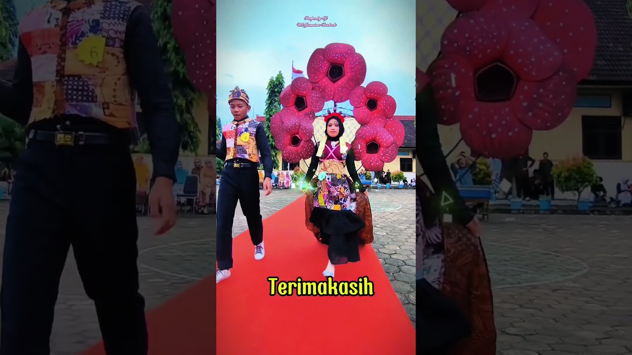 Fashion Show Limbah Kain Perca Out Door #fashion #fashiontrends