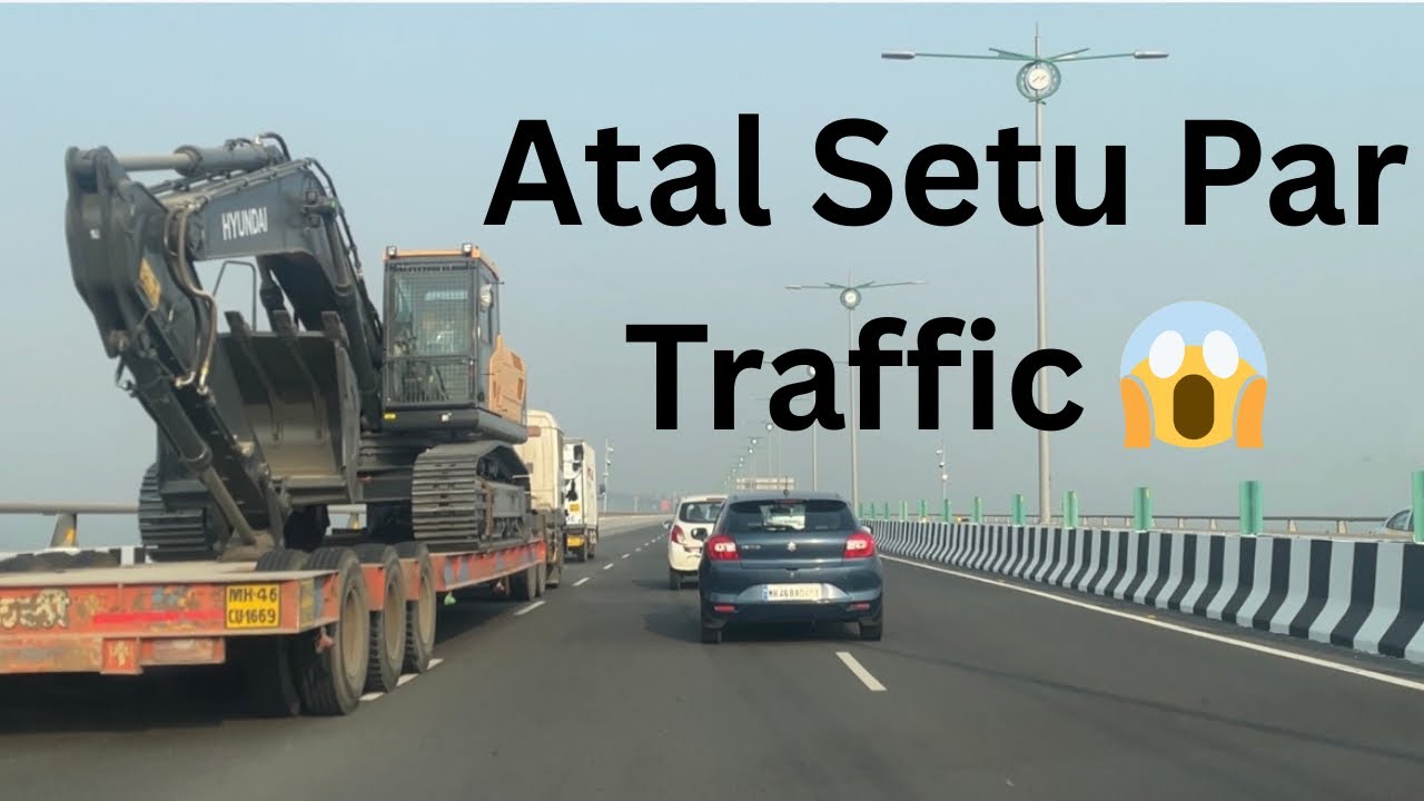 Atal Setu Par Mila Traffic 😱#atalsetu #dailyvlog 
