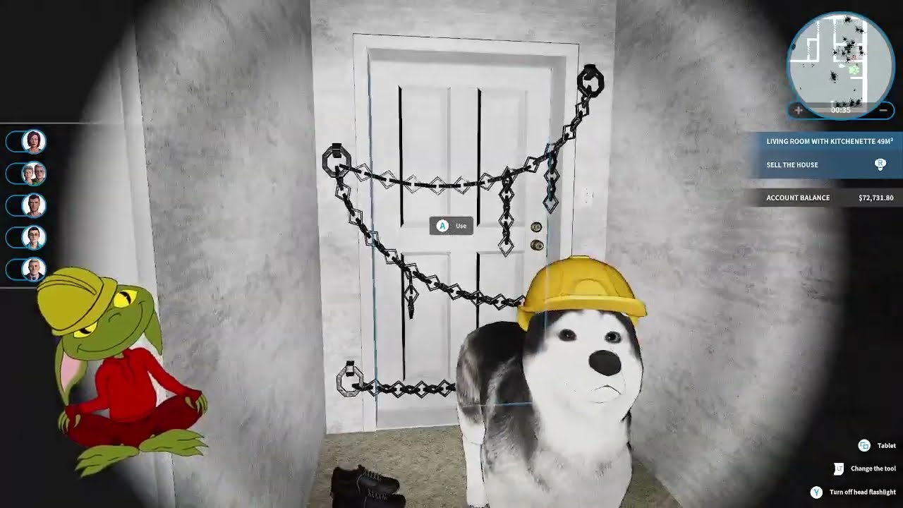 Room 404 - House Flipper - solution