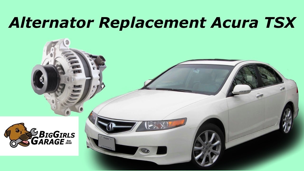 Как проверить и заменить генератор (Acura TSX 2004-2008) (K24A2) ЛЕГКО!!