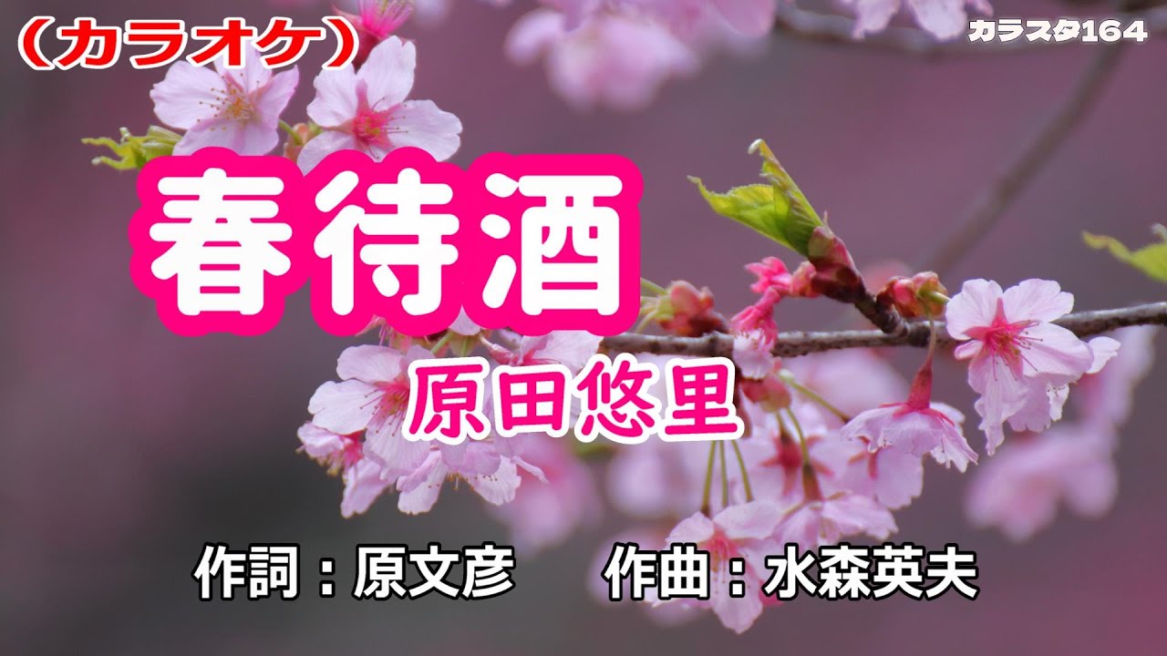 【新曲】カラオケ「春待酒」原田悠里
