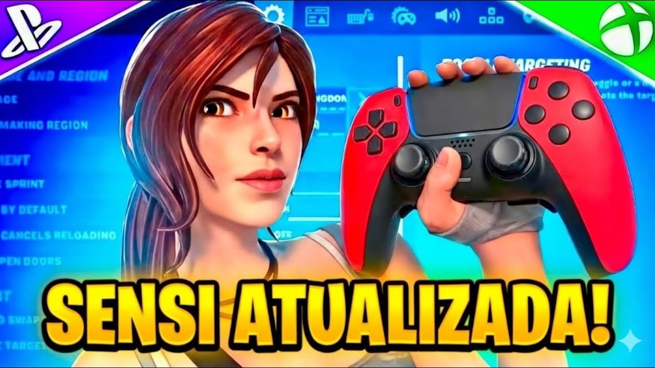 ATUALIZOU! A MELHOR CONFIGURAÇÃO de FORTNITE para CONTROLE! MELHOR CONFIGURAÇÃO para CONSOLE PS4/PS5