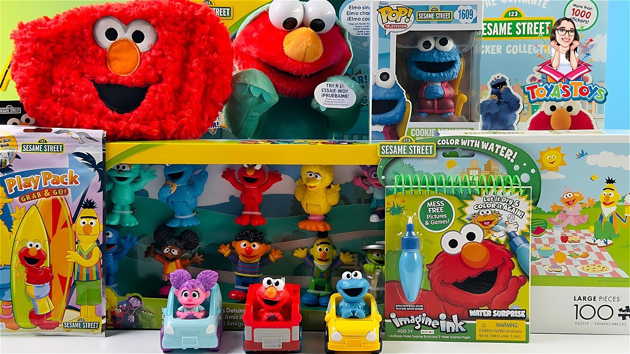 Unboxing and Review of Sesame Street Toys Collection