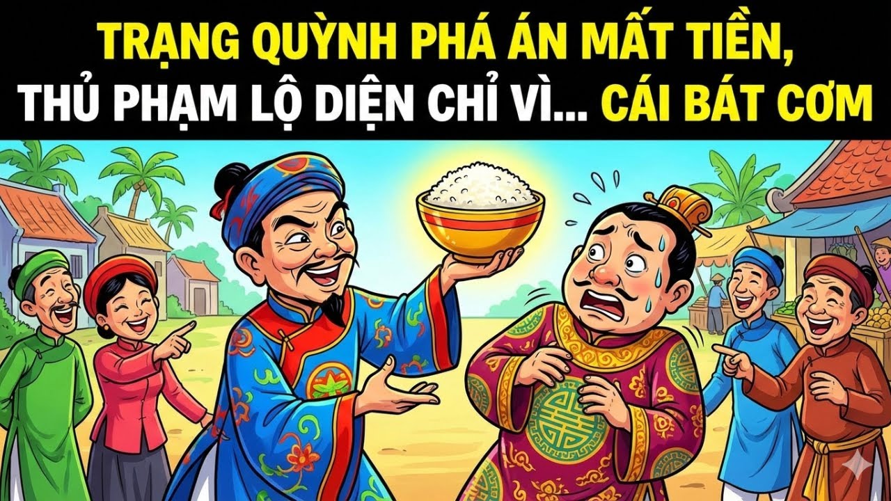 trạng Quỳnh phá án mất tiền, thủ phạm lộ diện chỉ vì… cái bát cơm