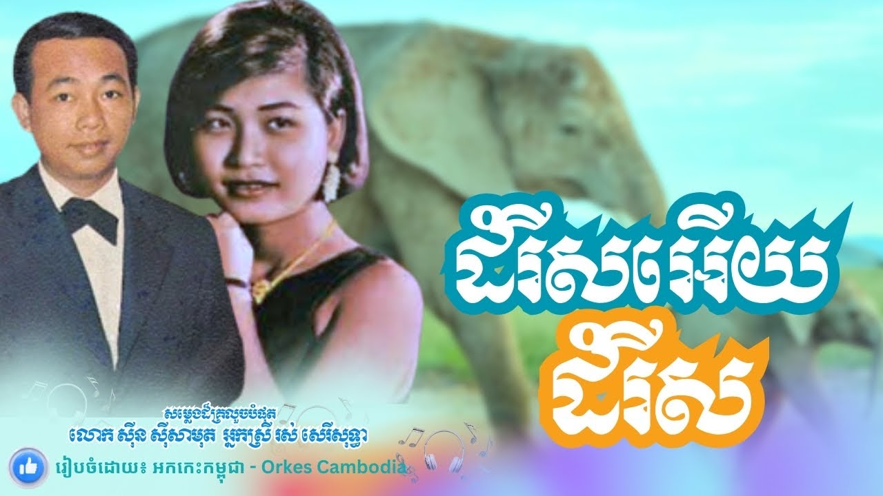 ដំរីស ដំរីសអើយ ស៊ីន ស៊ីសាមុត រស់ សេរីសុទ្ធា (ភ្លេងការរសជាតិមិនមានដូច) | Orkes Cambodia