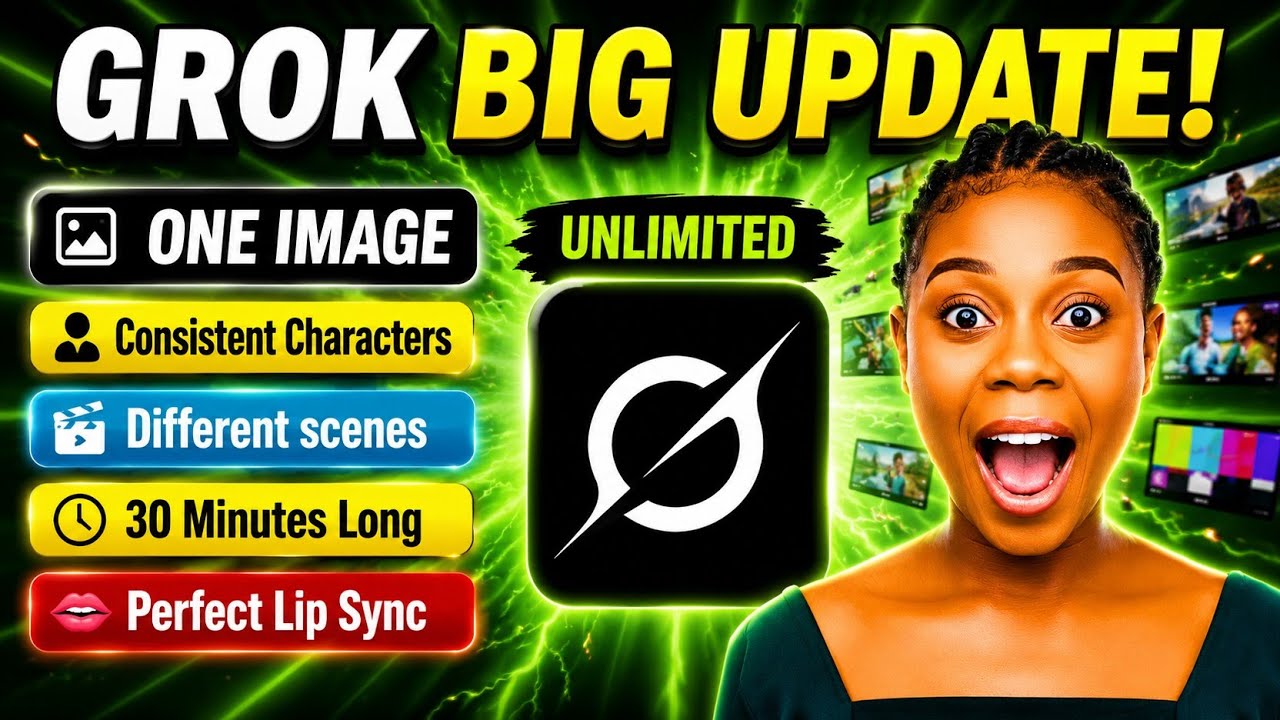 Grok AI BIG Update: AI Video Generator + Image Editing With Perfect Lip Sync (Full Tutorial)