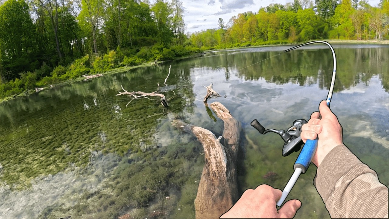 Sight Fishing an Ultra Clear Hidden Lake!!