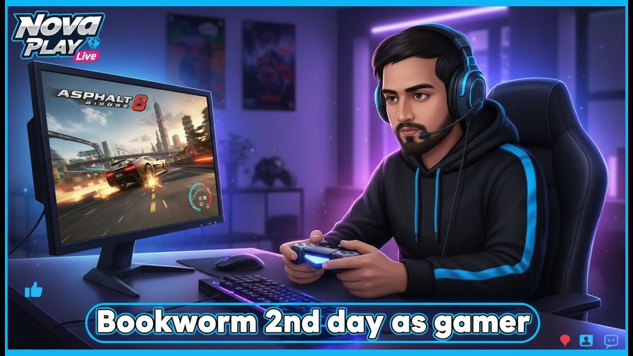 Asphalt 8 Live Gameplay | Bookworm’s 2nd Day as a Gamer 🚗🔥 | Nova Play Live