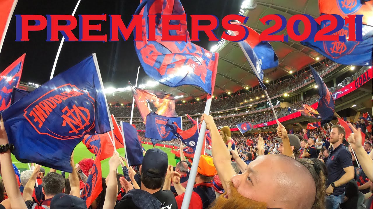 AFL Grand Final 2021 Final Siren and Song in the Melbourne Cheer Squad