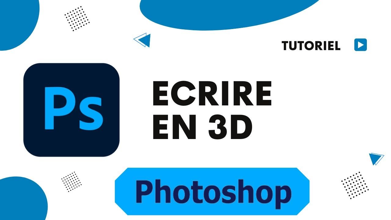 Comment faire un texte 3d sur photoshop