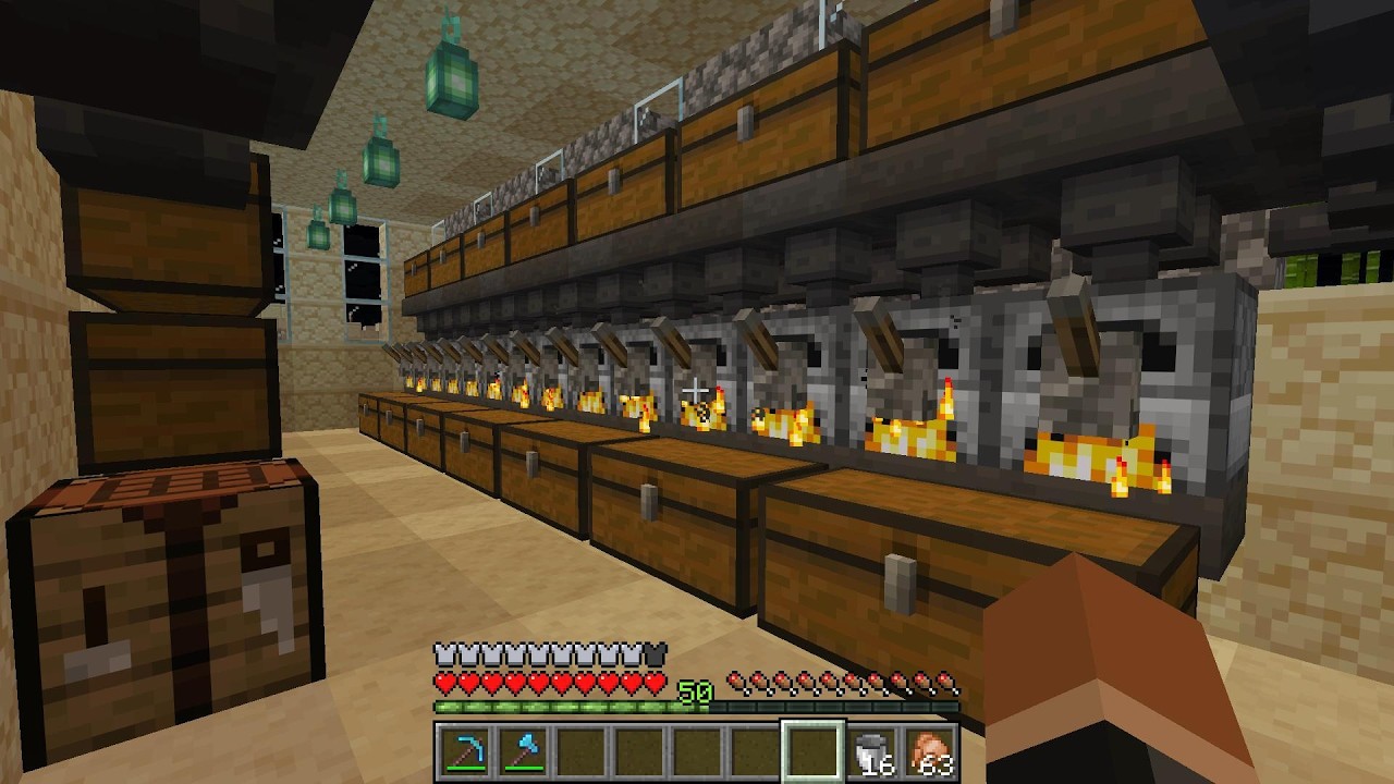 Minecraft desert City (part 2) Furnace Refurbish