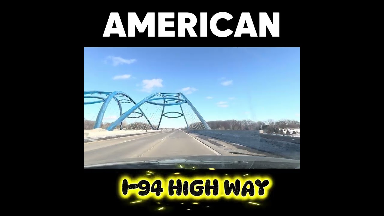 আমেরিকার I-94 হাইওয়ে সম্পর্কে আমার করা প্রতিবেদন। 🚗🚙🛑⚠️ #highway #roadtrip