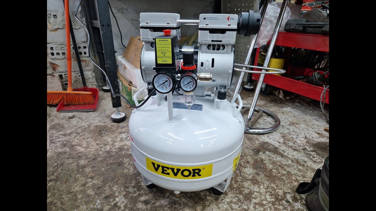 Compresor silencioso VEVOR 850W 30 LITROS VERTICAL - Dile ADIOS Al Ruido