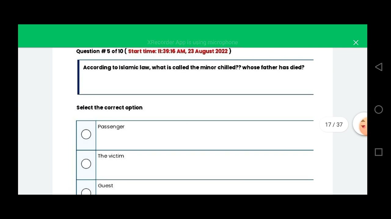 Isl202 Quiz 4 ||Solution 2022|| Study of Vu