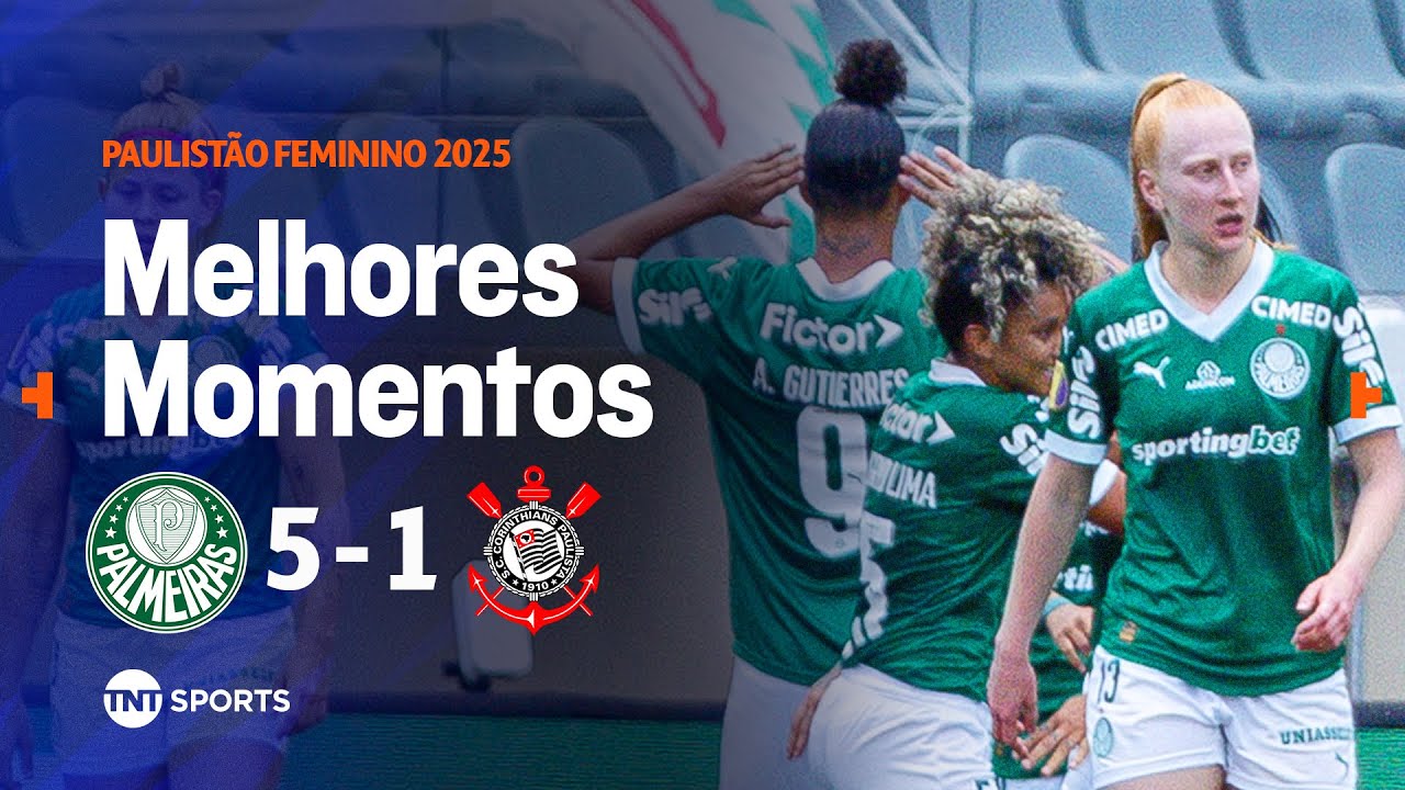 GOLEADA NA IDA! PALMEIRAS 5X1 CORINTHIANS | MELHORES MOMENTOS | PAULISTÃO FEMININO