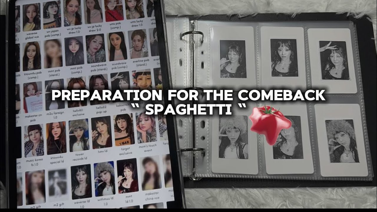 организация le sserafim к камбэку spaghetti 🍝 