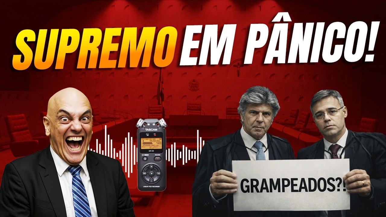 Supremo em pânico: ministros temem dossiês e grampos de Moraes!