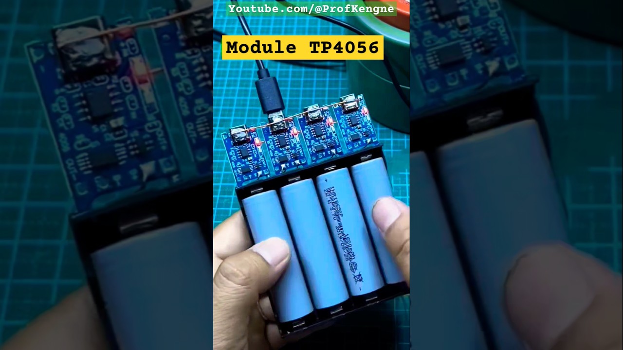 ⚠️Le Module TP4056 pour recharger les Batteries Lithium-ION 18650 